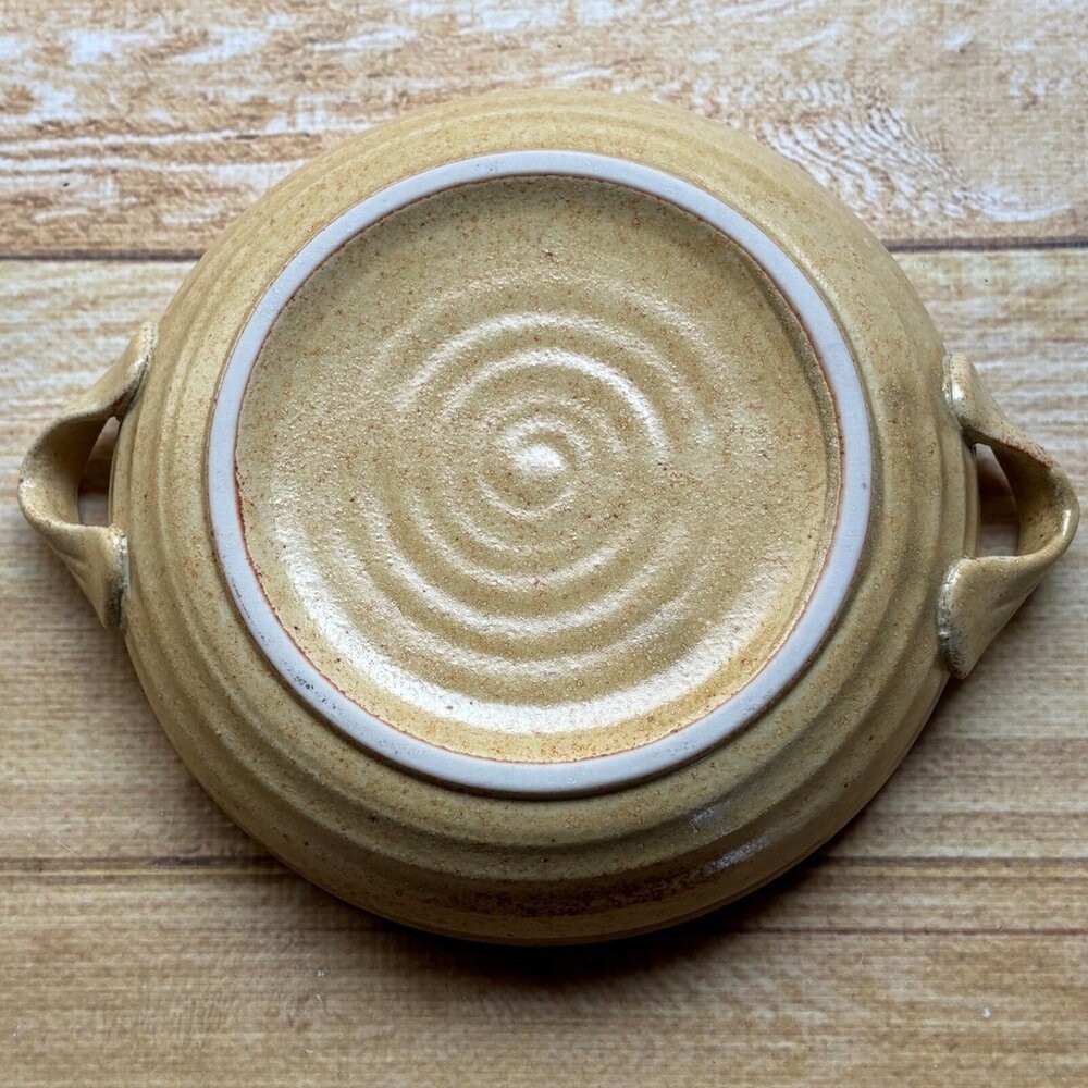 日本製 美濃燒 雙耳盤 陶瓷雙耳圓盤 日式紋理 咖哩盤 燉飯 陶瓷盤 圓盤 盤子  深盤 可堆疊 日本進口-細節圖9