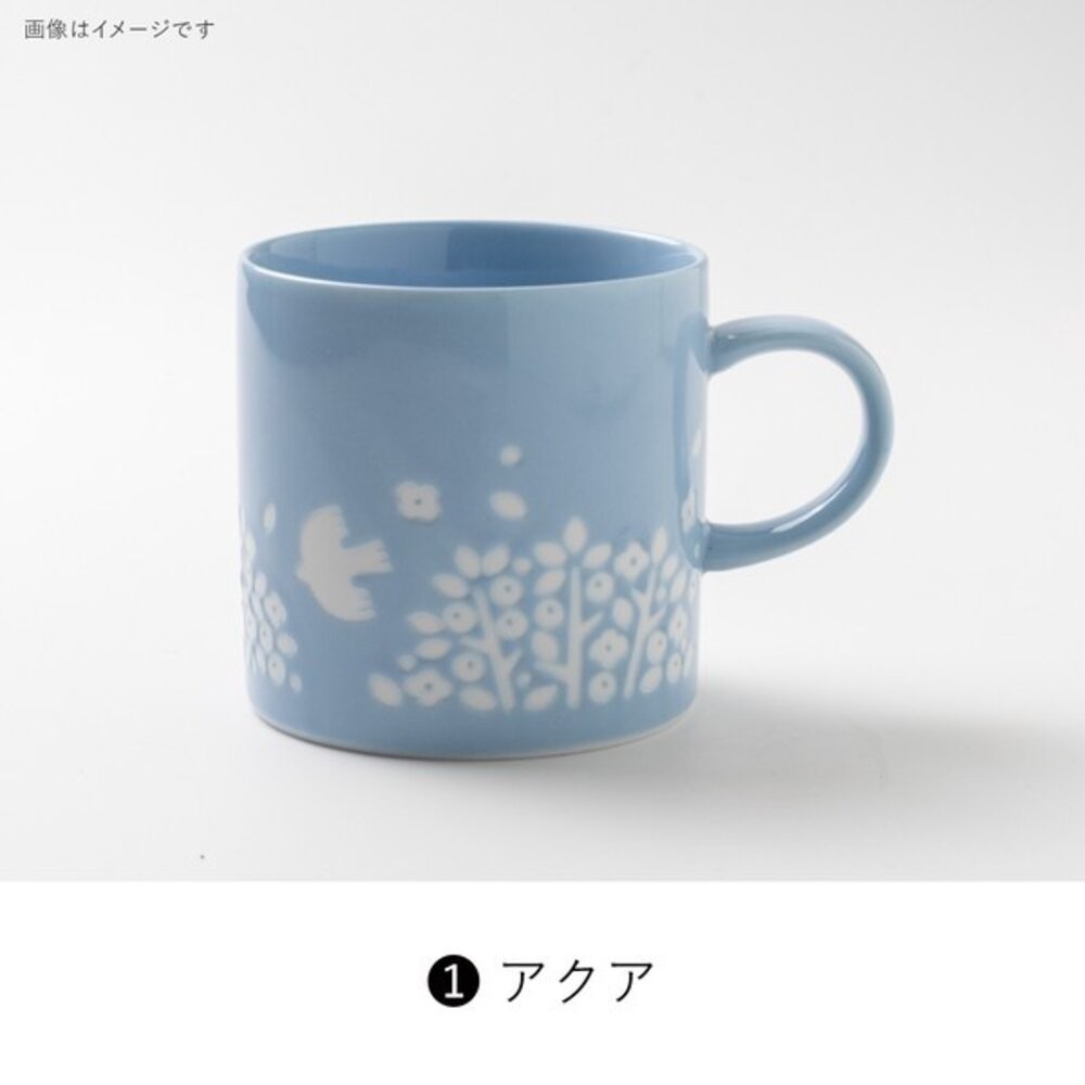 日本開運馬克杯 陶瓷杯 咖啡杯  LINTU 小鳥 植物 美濃燒 馬克杯 杯子 兩色  咖啡杯 300ml 日本進口-細節圖4