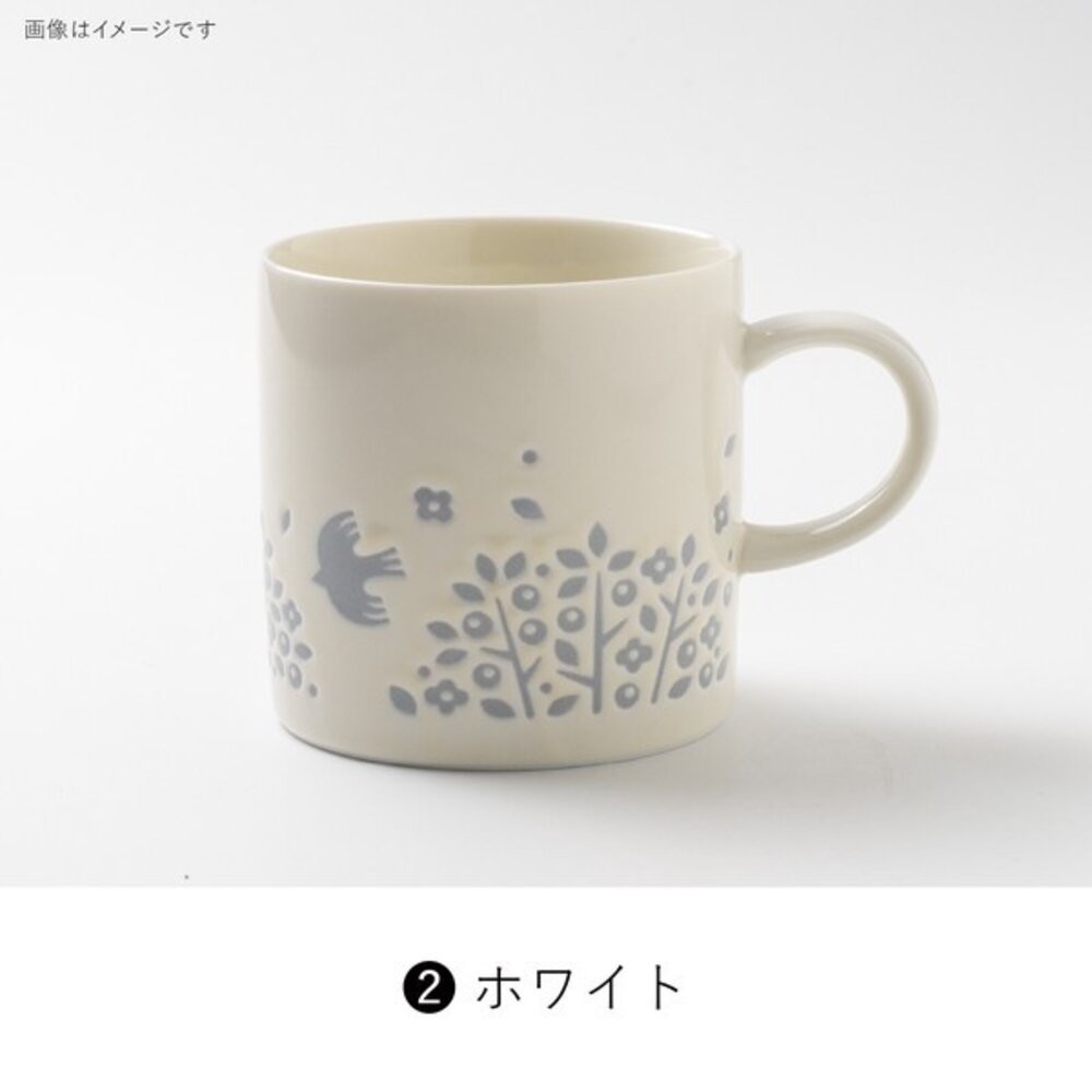 日本開運馬克杯 陶瓷杯 咖啡杯  LINTU 小鳥 植物 美濃燒 馬克杯 杯子 兩色  咖啡杯 300ml 日本進口-細節圖5