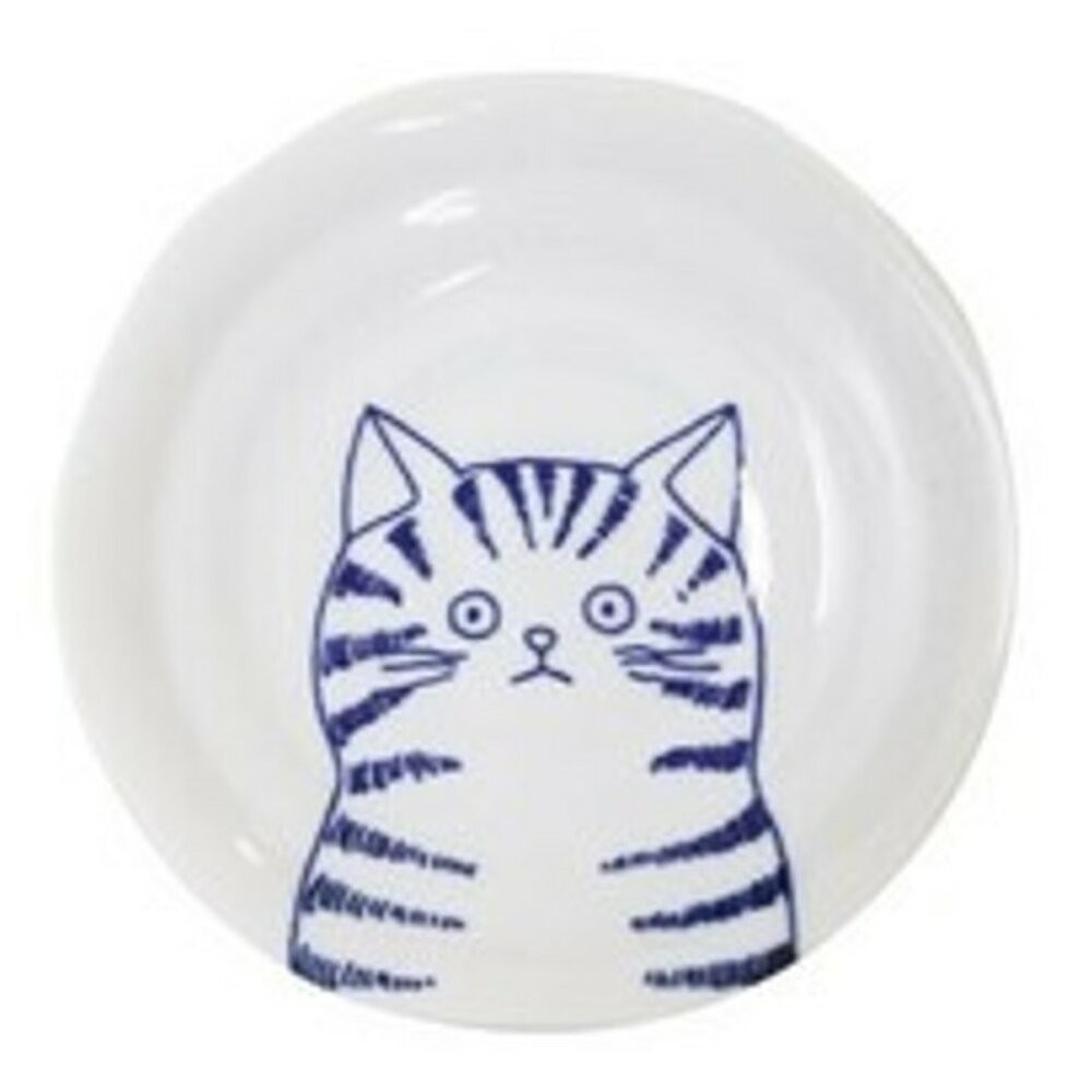 陶瓷盤 貓咪圓盤 日本美濃燒 貓奴必收 喵~SHICHITA 16cm 圓盤  點心盤 水果盤  甜點盤 日本進口-規格圖8