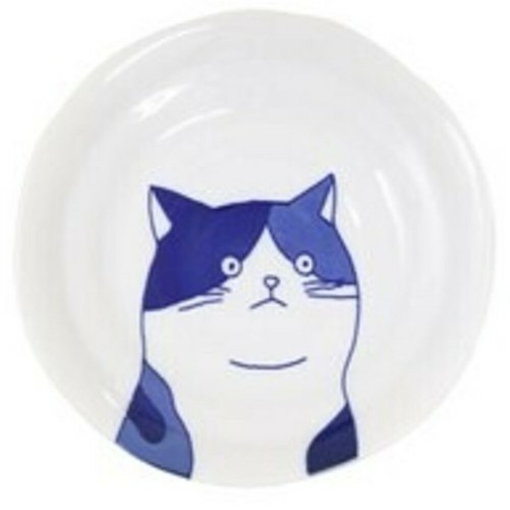 陶瓷盤 貓咪圓盤 日本美濃燒 貓奴必收 喵~SHICHITA 16cm 圓盤  點心盤 水果盤  甜點盤 日本進口-規格圖8