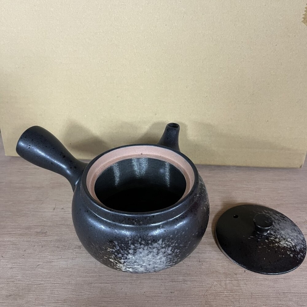 日本製 銀黑結晶彩釉 茶壺 工匠職人 自然釉 陶瓷茶壺 泡茶 茶杯 茶葉 茶海 日本茶道 茶陶文化 日本進口-細節圖4