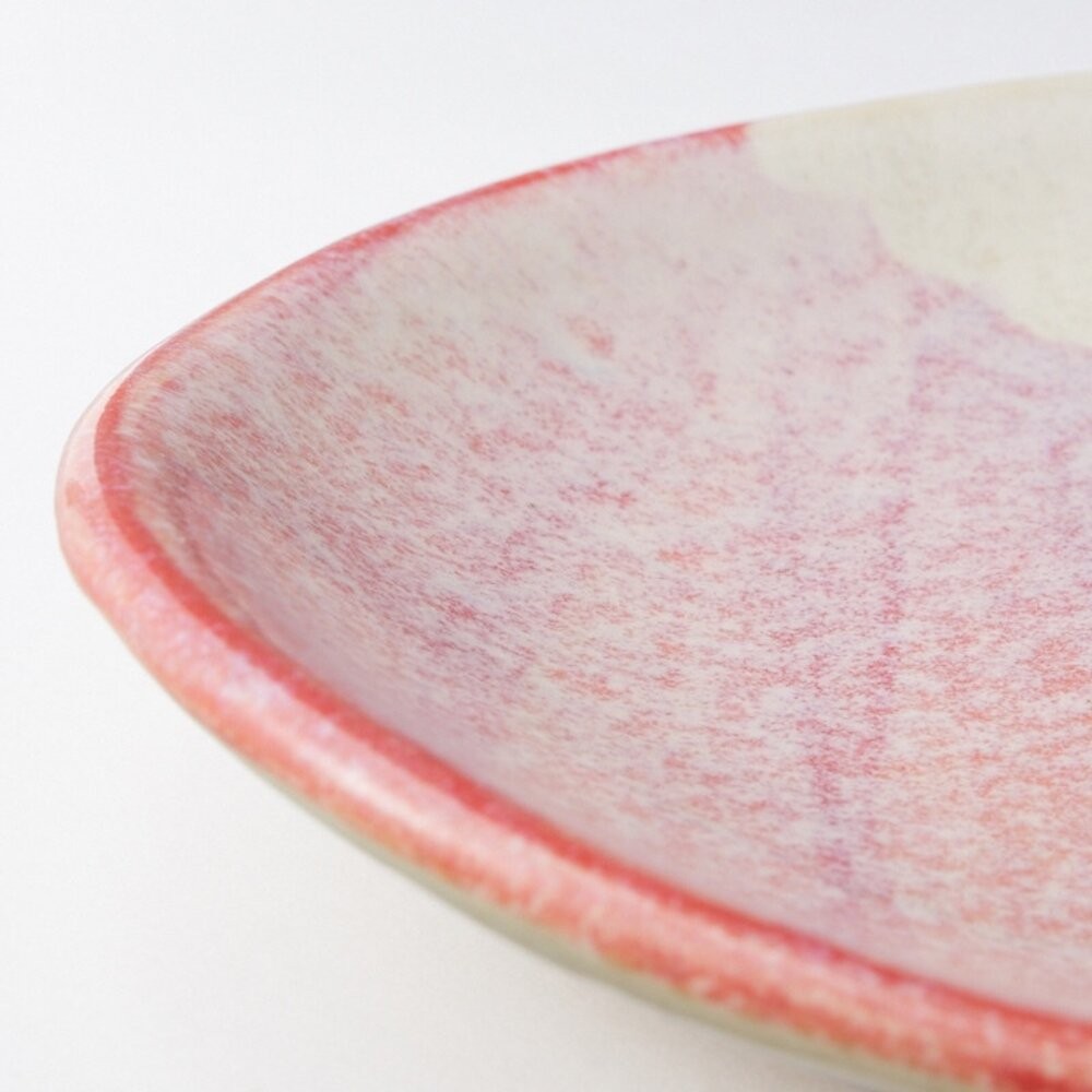 日本製 Rokuro Blut 六魯 美濃燒陶瓷 富士山造型小碟 小碟 醬油碟 小菜碟 粉色-細節圖5