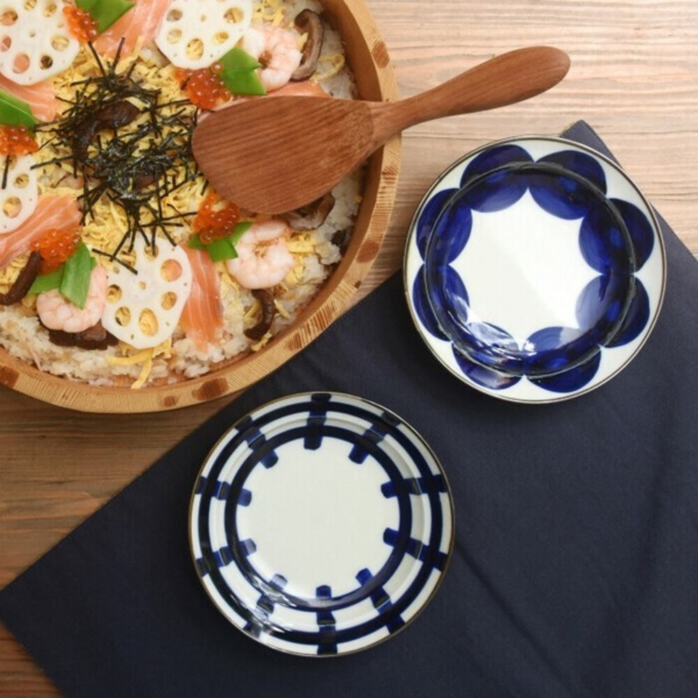 波佐見燒 日本製 Natural69  焦吳須圓盤 手繪陶瓷盤 餐盤 吳須釉 花紋 圓點盤 日本進口-細節圖7