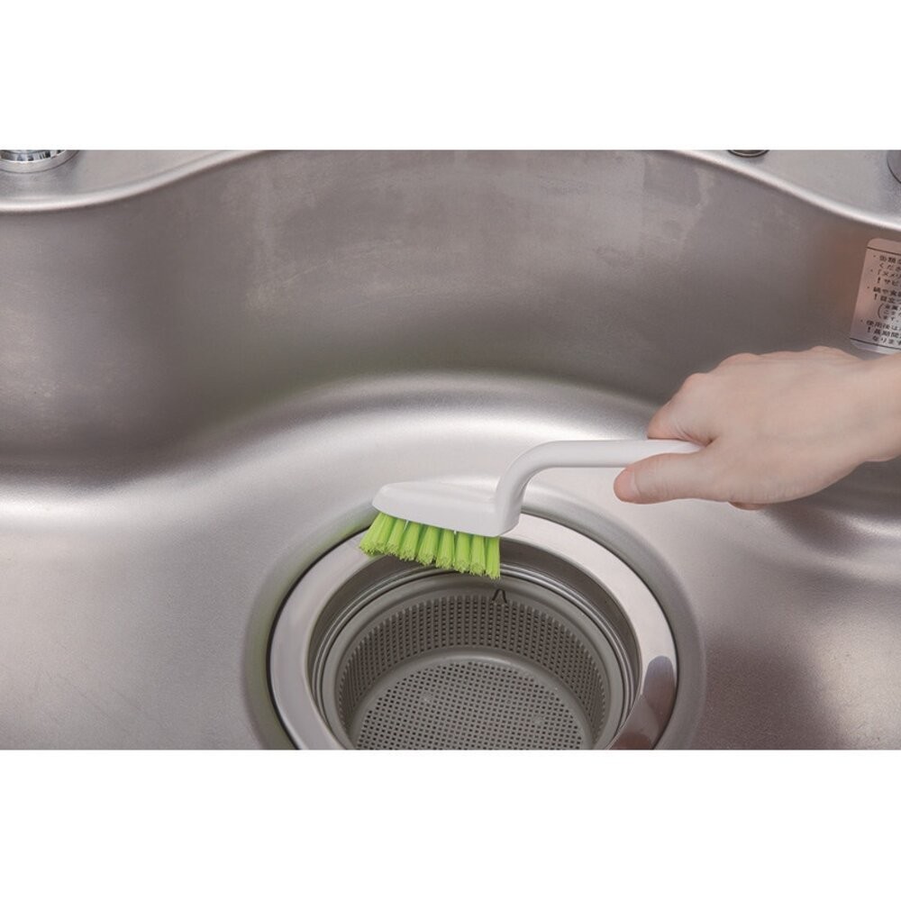 日本製 廚房清潔刷 小久保KOKUBO 排水孔清潔刷 V-Cut 廚房刷 細部刷 磁磚刷 水槽刷-細節圖2