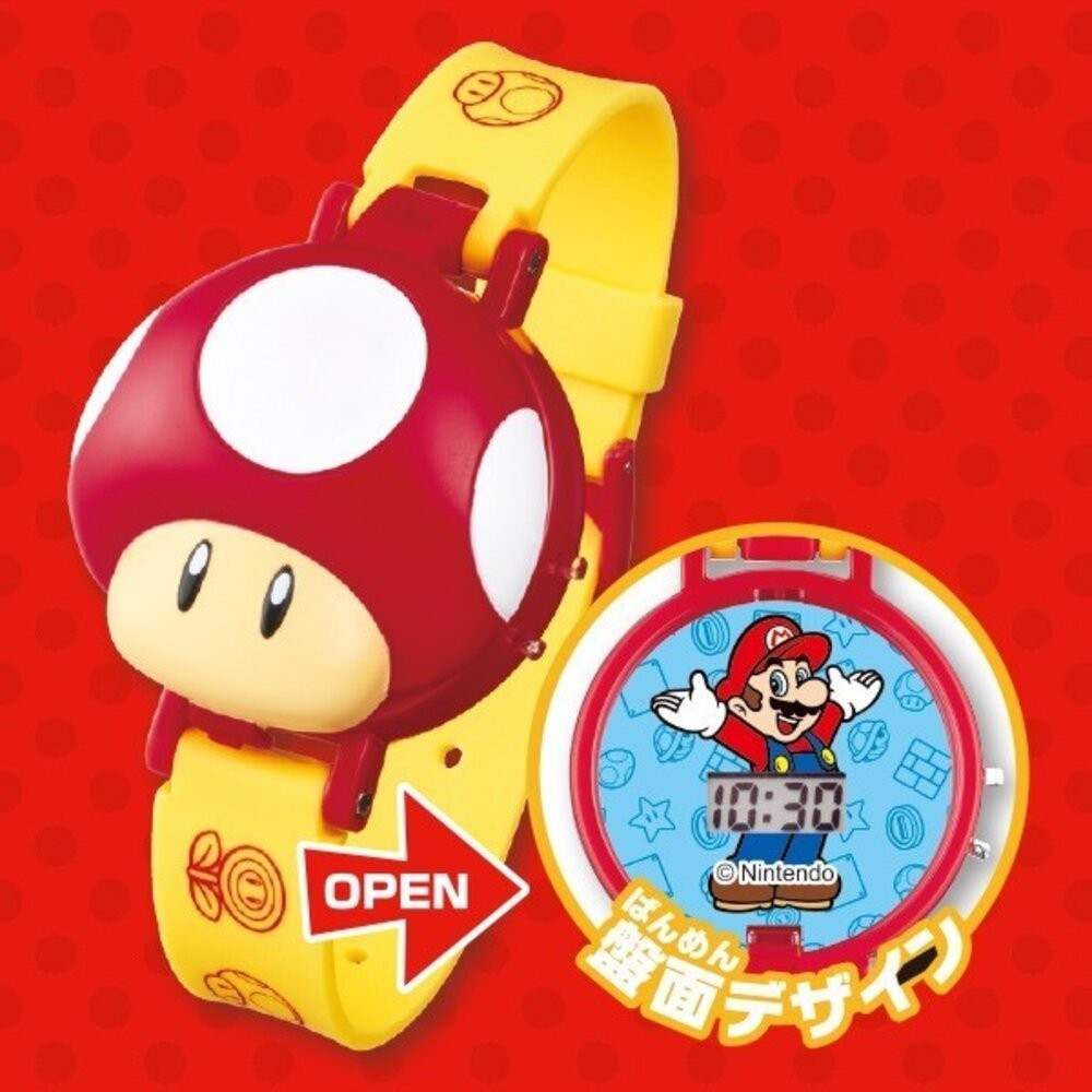 日本扭蛋 T-ARTS 超級瑪利歐可換電池電子錶｜環球影城瑪利歐手錶 兒童手錶 電子手錶 兒童電子錶 日本進口-細節圖2