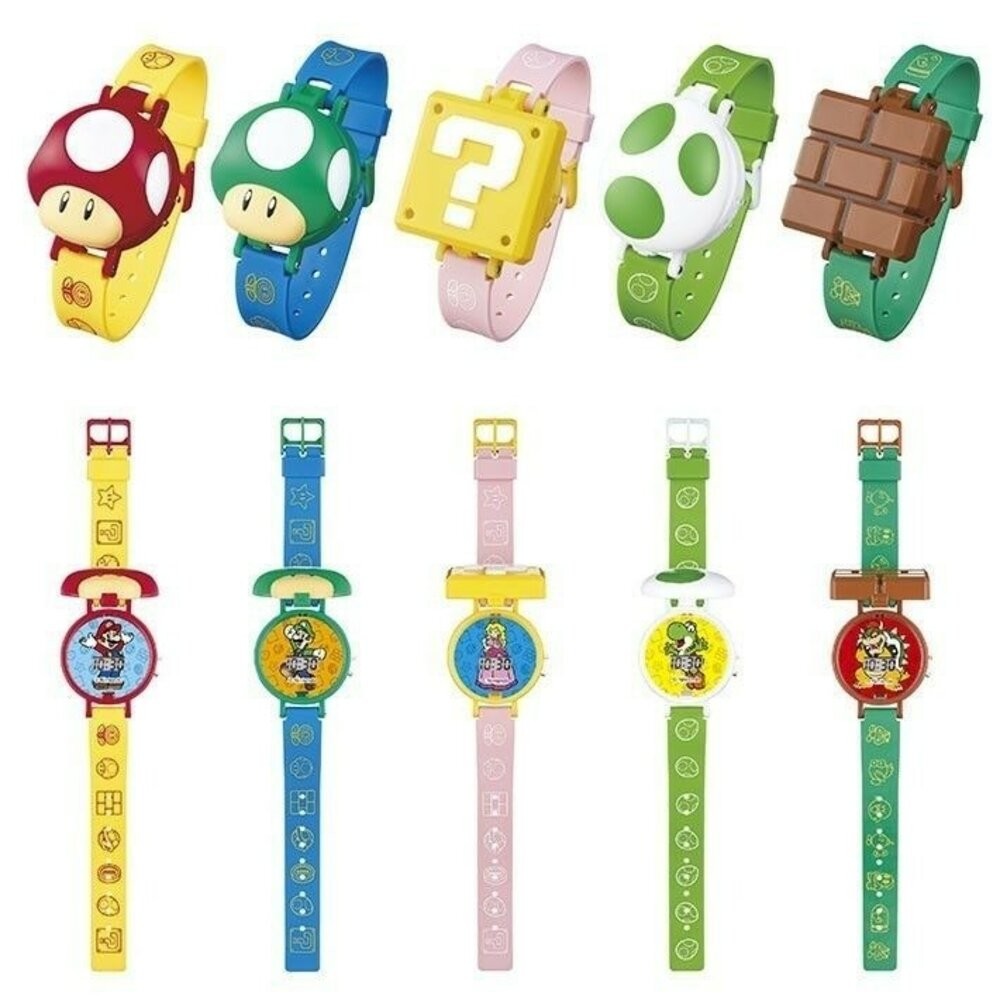 日本扭蛋 T-ARTS 超級瑪利歐可換電池電子錶｜環球影城瑪利歐手錶 兒童手錶 電子手錶 兒童電子錶 日本進口-規格圖7