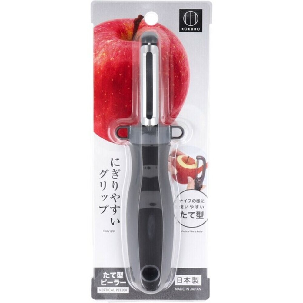 日本製 安全好操作 直立削皮刀 KOKUBO小久保 | 水果削皮刀 削皮器 刨刀 直式刀身 削皮神器 日本進口-細節圖4