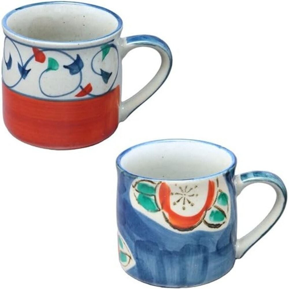 日本製 美濃燒 陶瓷馬克杯 茶杯 水杯 對杯 咖啡茶 早餐杯 夫妻杯 杯子 牛奶杯 禮物 日式餐具-細節圖3