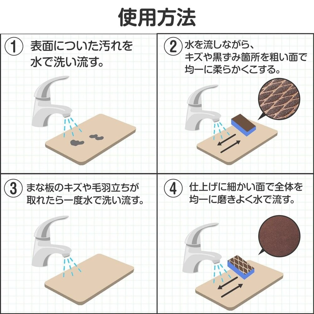 日本製 砧板清潔海綿 砧板刷 砧板  | 污垢 清潔 廚房清潔 廚房用品 海綿 打掃-細節圖8