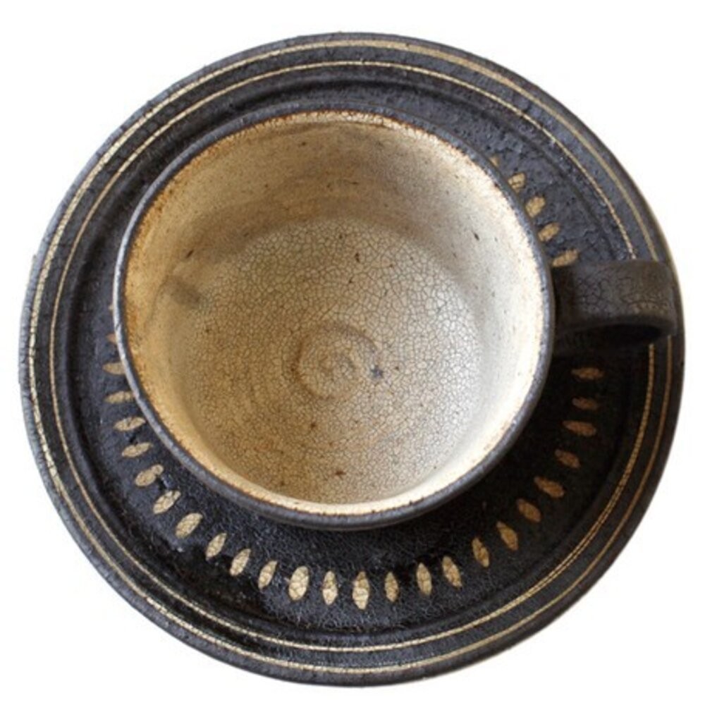 日本製六魯Rokuro咖啡杯 咖啡 茶杯 美濃燒｜陶瓷 餐具 餐盤 碗盤 下午茶 餐具 ig網美-細節圖5