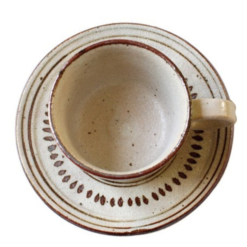 日本製六魯Rokuro咖啡杯 咖啡 茶杯 美濃燒｜陶瓷 餐具 餐盤 碗盤 下午茶 餐具 ig網美-細節圖6