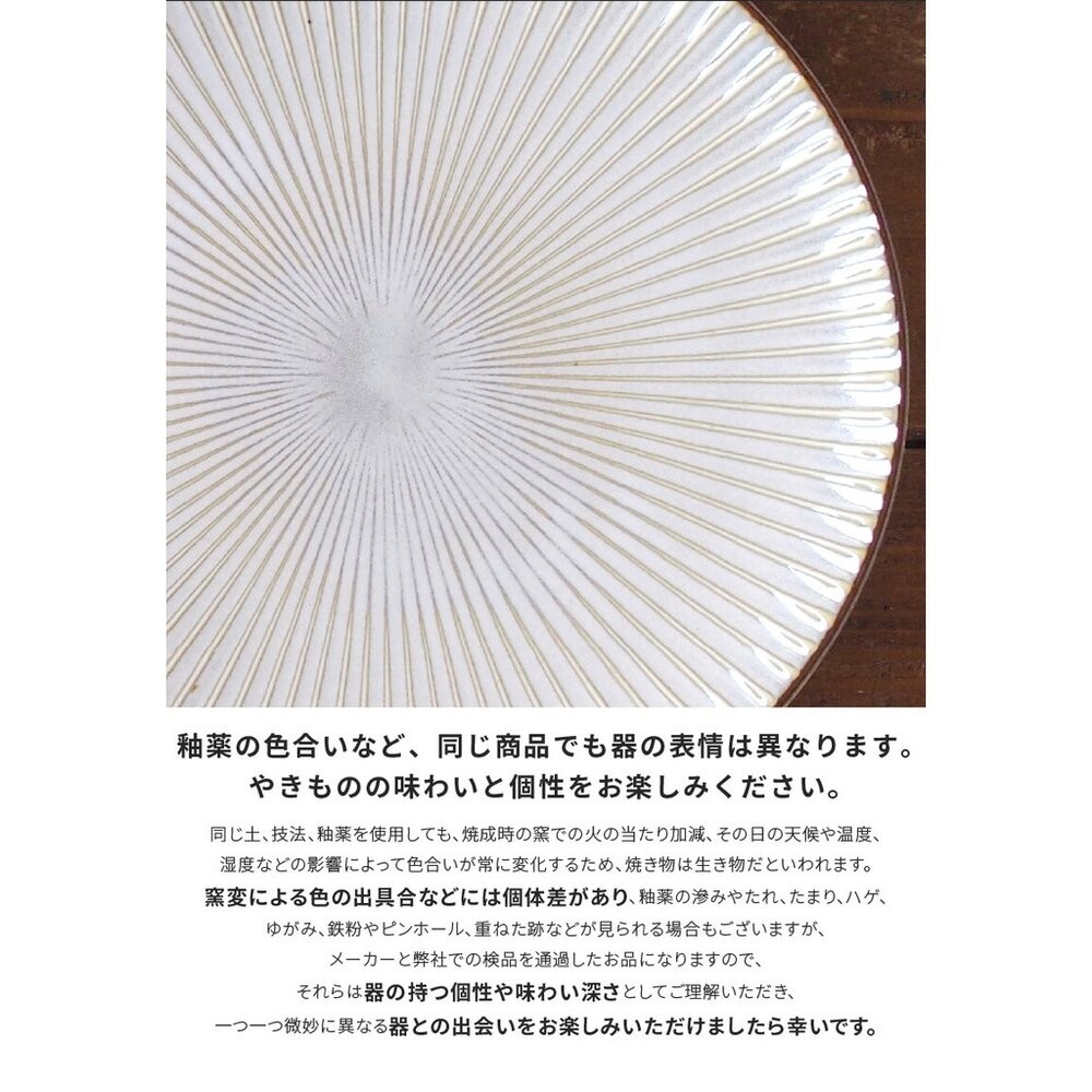 日本製美濃燒 放射狀 白色/海軍藍/黃灰色｜餐盤 蛋糕盤 菜盤 餅乾盤 小菜盤 日本料理 可微波爐洗碗機-細節圖11