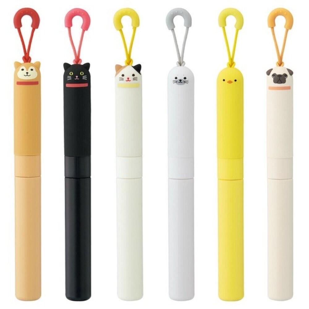 日本文具 可愛動物造型便攜剪刀 PuniLabo 隨身剪刀 附掛繩 筆型剪刀 剪刀 可愛文具 安全剪刀 日本進口-細節圖3