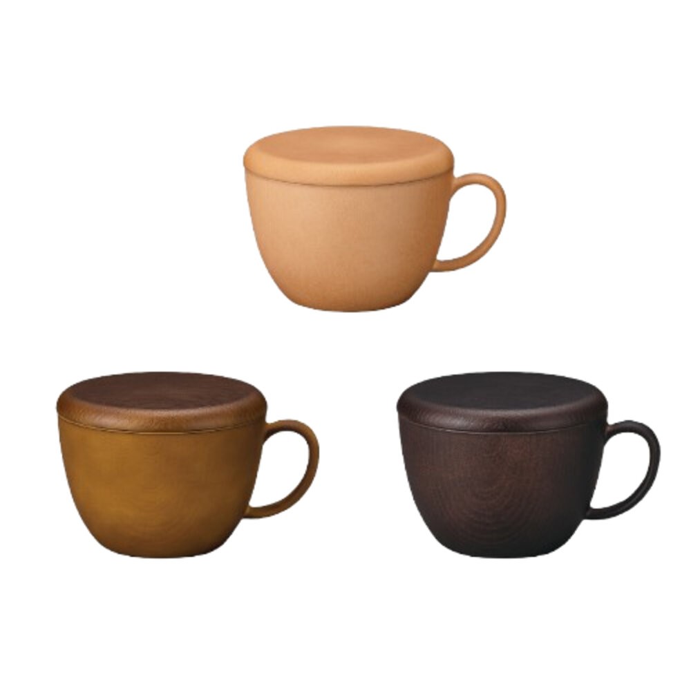 木紋杯附蓋 杯子 日本製 NH home  湯碗 450ml｜餐具 耐摔 木紋 沙拉盤 露營 野餐-細節圖3