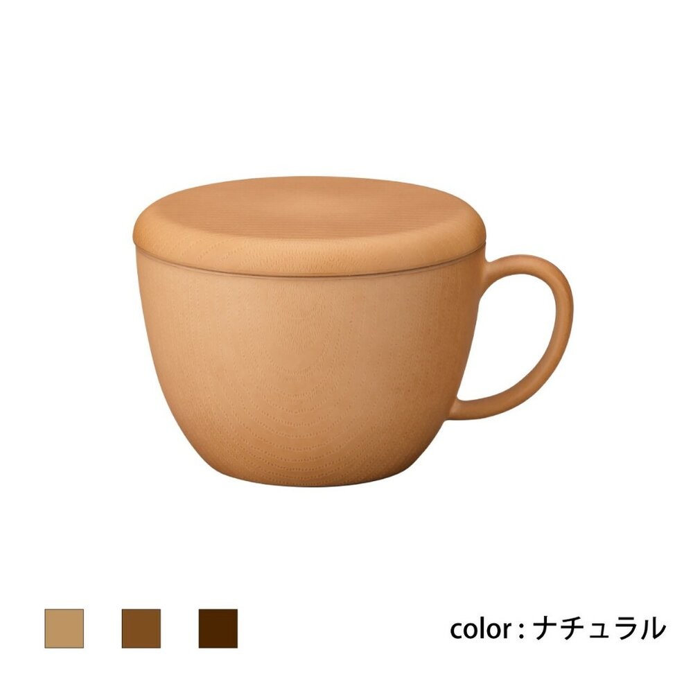 木紋杯附蓋 杯子 日本製 NH home  湯碗 450ml｜餐具 耐摔 木紋 沙拉盤 露營 野餐-規格圖6