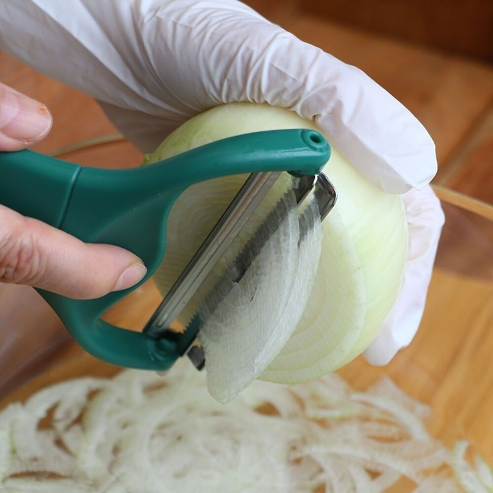 日本熱銷 雙刀刃刨絲刀Max版 NONOJI 雙倍快速 專利不鏽鋼 生菜沙拉 高麗菜刨絲刀 刨刀 刨片器 日本進口-細節圖2