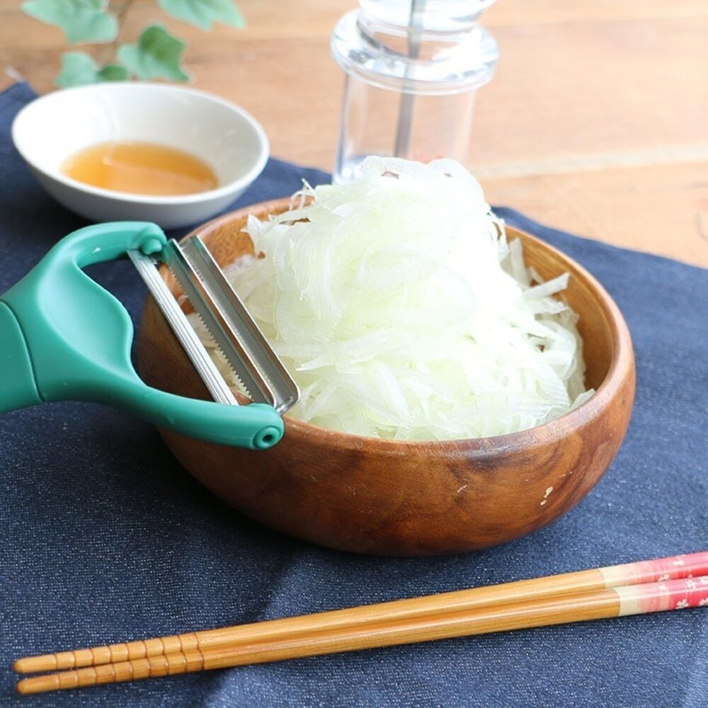 日本熱銷 雙刀刃刨絲刀Max版 NONOJI 雙倍快速 專利不鏽鋼 生菜沙拉 高麗菜刨絲刀 刨刀 刨片器 日本進口-細節圖6