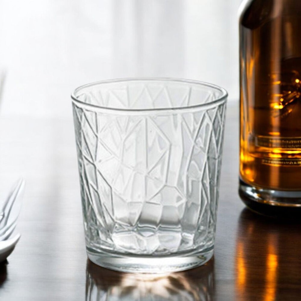 日本 鑽石雕刻玻璃杯 220ml 威士忌 冰酒杯 水杯 | 咖啡杯 烈酒杯 調酒杯 玻璃杯 啤酒杯-細節圖4