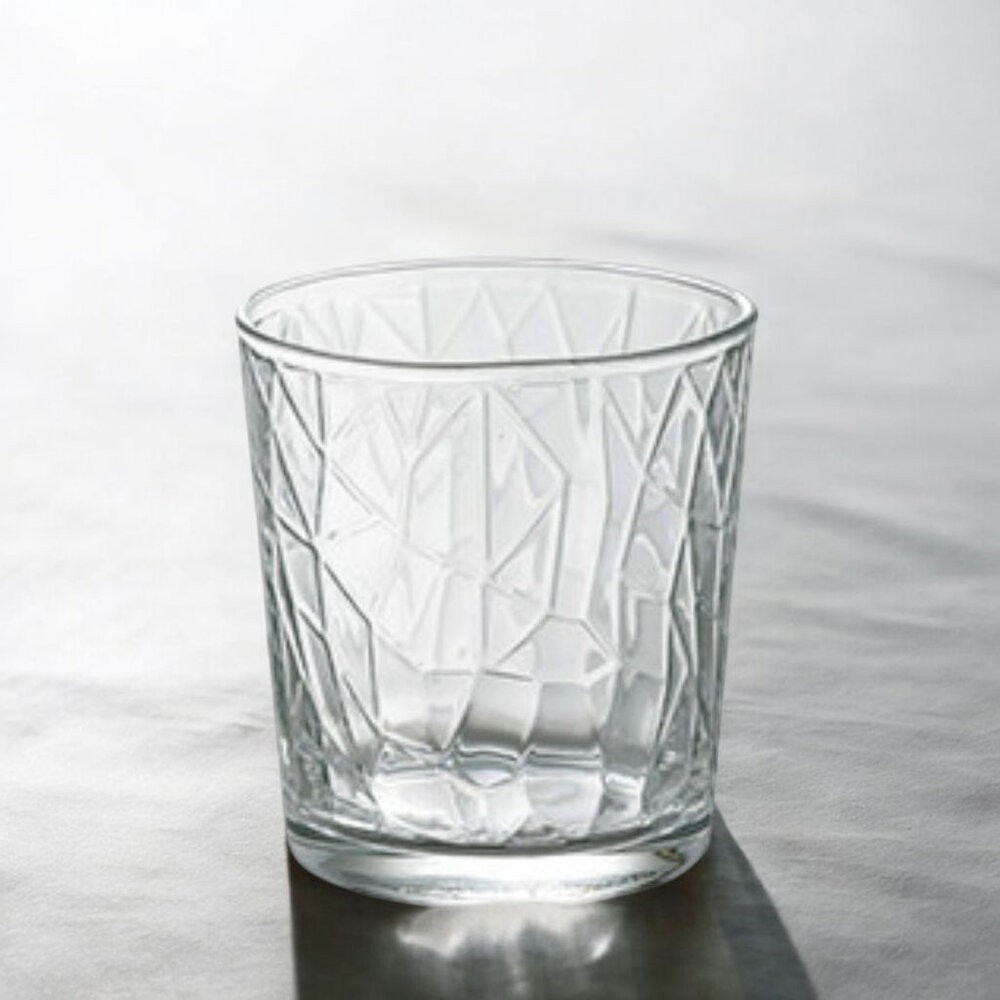 日本 鑽石雕刻玻璃杯 220ml 威士忌 冰酒杯 水杯 | 咖啡杯 烈酒杯 調酒杯 玻璃杯 啤酒杯-細節圖7