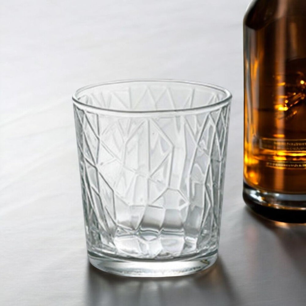 日本 鑽石雕刻玻璃杯 220ml 威士忌 冰酒杯 水杯 | 咖啡杯 烈酒杯 調酒杯 玻璃杯 啤酒杯-細節圖9