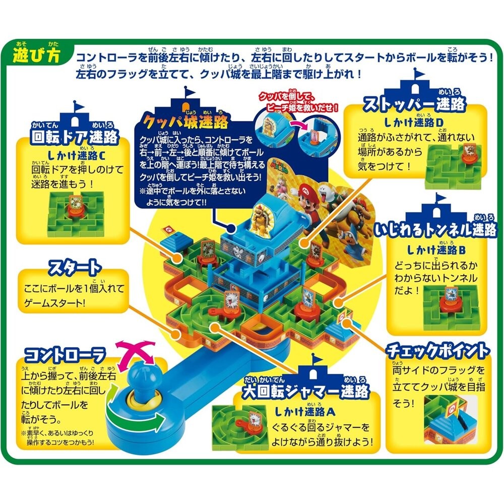 超級瑪利歐 玩具 大迷宮DX 桌遊 | 庫巴城闖關 益智 冒險 派對 日本桌遊 任天堂-細節圖5