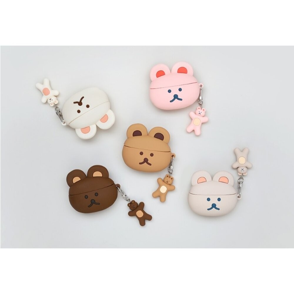 韓國文創Romane AirPods3矽膠保護套 | 耳機保護套 耳機殼 藍芽耳機保護殼 多拿熊系列-細節圖4