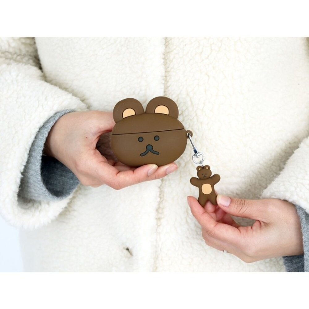 韓國文創Romane AirPods3矽膠保護套 | 耳機保護套 耳機殼 藍芽耳機保護殼 多拿熊系列-細節圖8