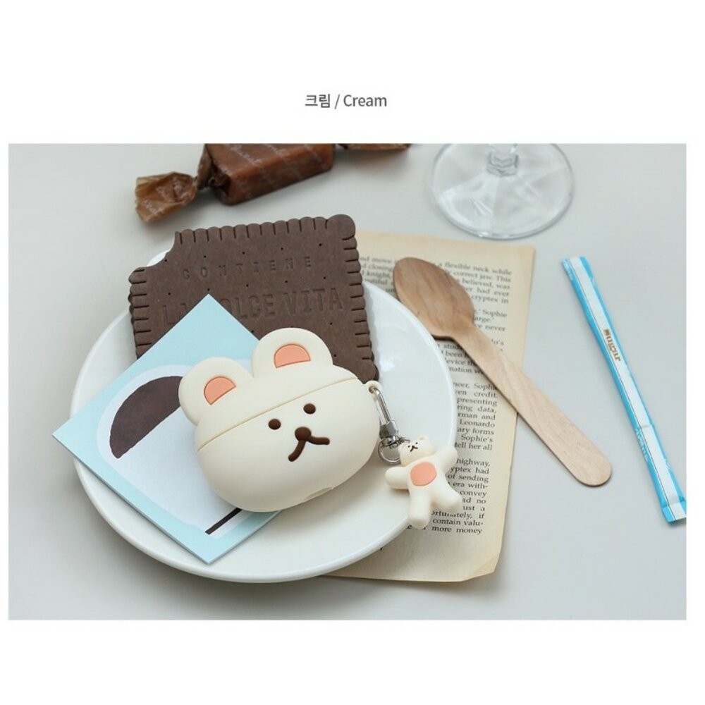 韓國文創Romane AirPods3矽膠保護套 | 耳機保護套 耳機殼 藍芽耳機保護殼 多拿熊系列-規格圖8