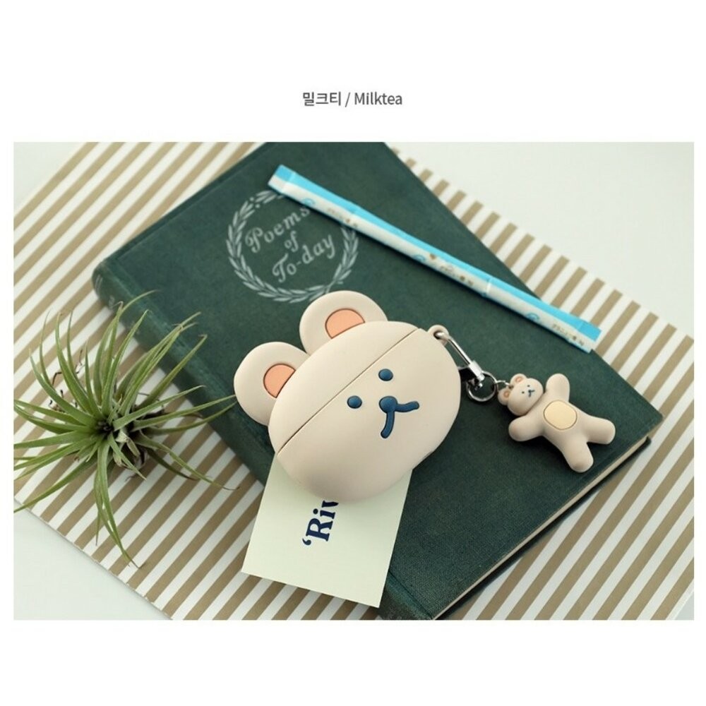 韓國文創Romane AirPods3矽膠保護套 | 耳機保護套 耳機殼 藍芽耳機保護殼 多拿熊系列-規格圖8