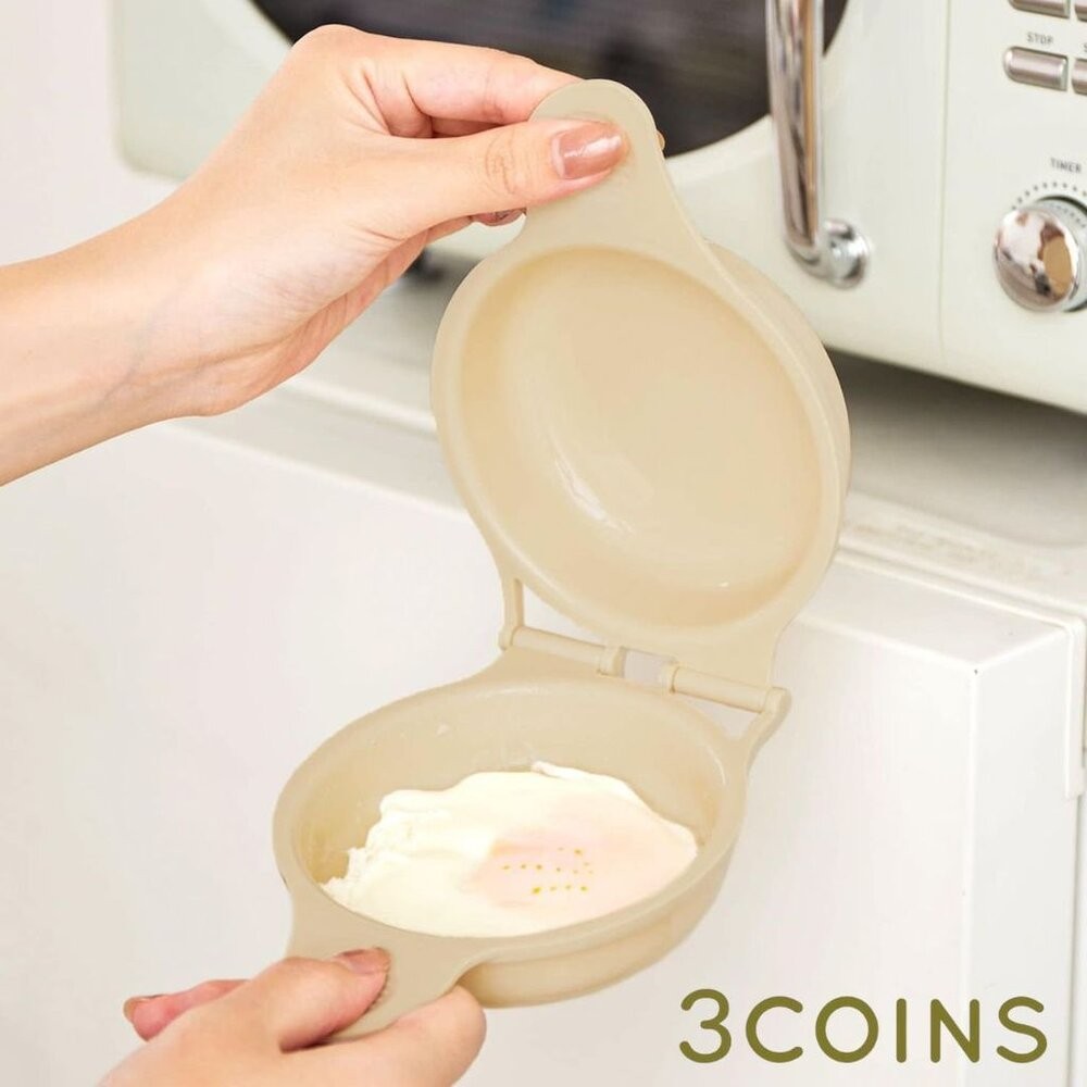 【3COINS】日本微波爐40秒快速煎蛋 | 荷包蛋 水波蛋 煮蛋神器 懶人料理 日本進口-細節圖7