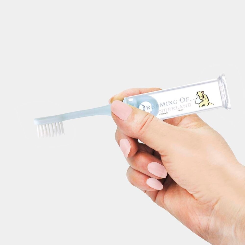 日本 Skater旅行攜帶牙刷 兒童牙刷 | 便攜式牙刷附漱口杯 上學牙刷  皮卡丘 庫洛米 開學用品 日本進口-細節圖3