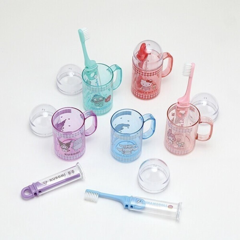 日本 Skater旅行攜帶牙刷 兒童牙刷 | 便攜式牙刷附漱口杯 上學牙刷  皮卡丘 庫洛米 開學用品 日本進口-細節圖6