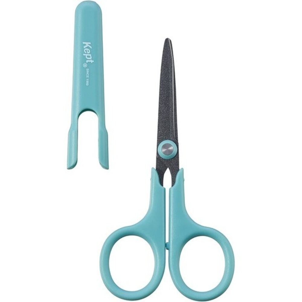 日本文具 RAYMAY Kept 小剪刀 學生剪刀 不易黏膠 安全剪刀 不沾膠剪刀 隨身剪刀 附蓋 藤井 日本進口-規格圖8