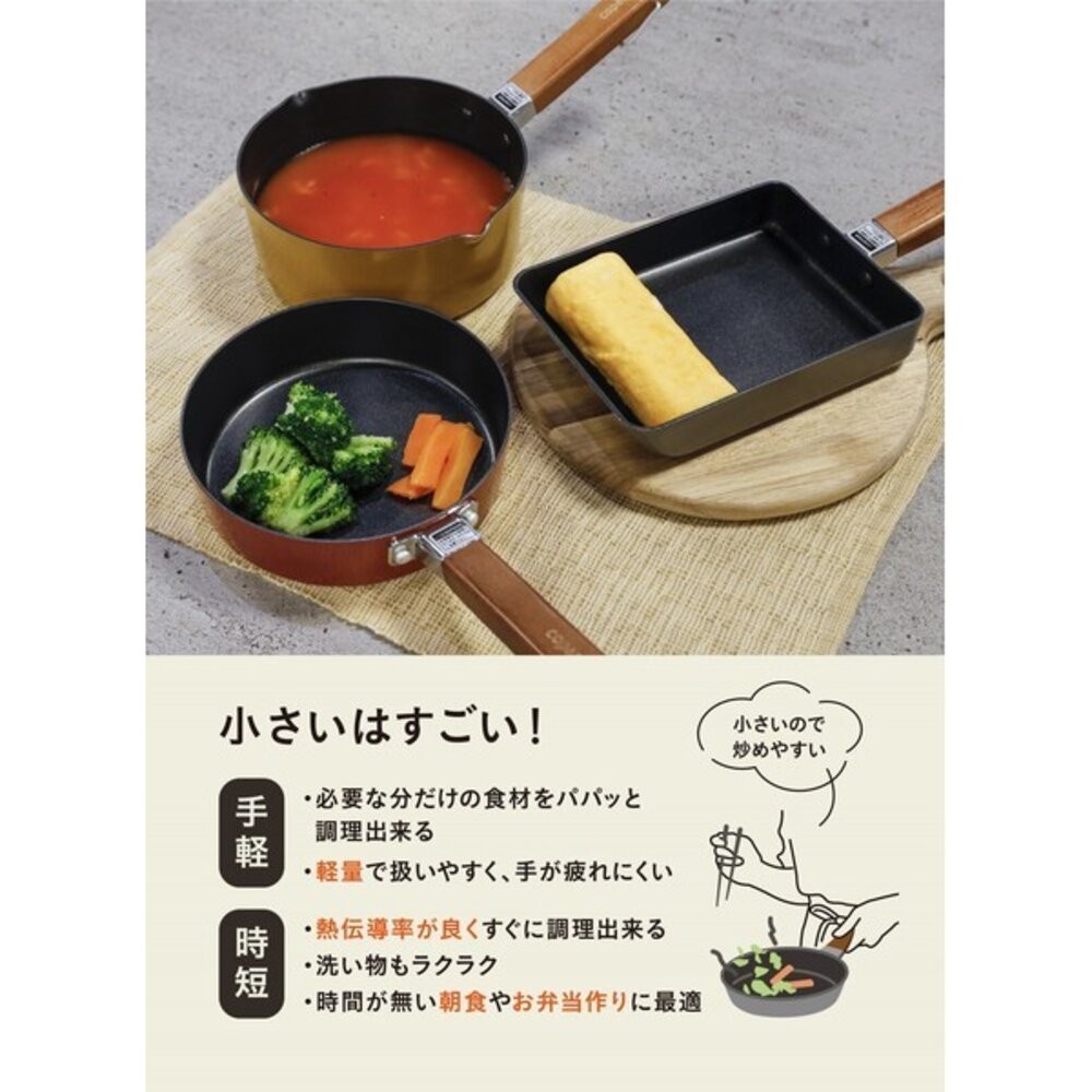 日本 copan IH爐平底煎鍋/煮鍋 小套房必備 | CB JAPAN 平底鍋 早餐煎鍋 牛奶鍋 不沾鍋 日本進口-細節圖2