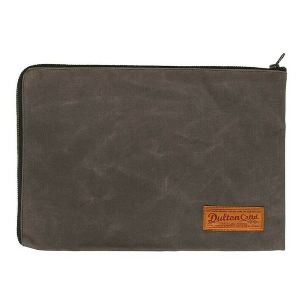 日本 DULTON 油蠟帆布收納袋 工具袋 男用手提包 | 耐磨防水 拉鍊收納包 多功能收納包 手提袋 日本進口-規格圖9