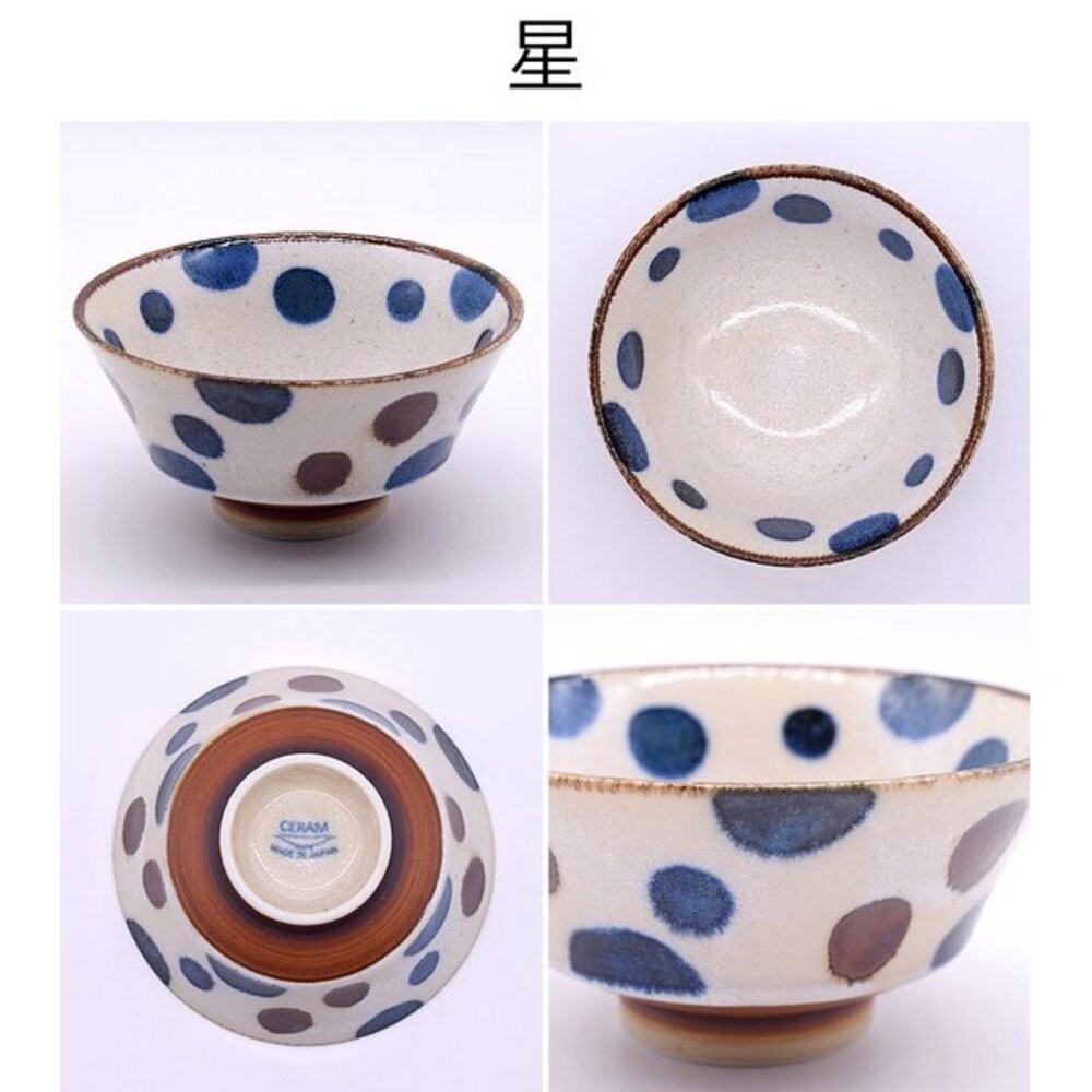 日本 美濃燒 手繪粗陶飯碗 釉下彩 家用碗 | 日本製飯碗 小碗 日式碗 陶瓷碗 多用碗 飯碗 美濃燒碗-細節圖6