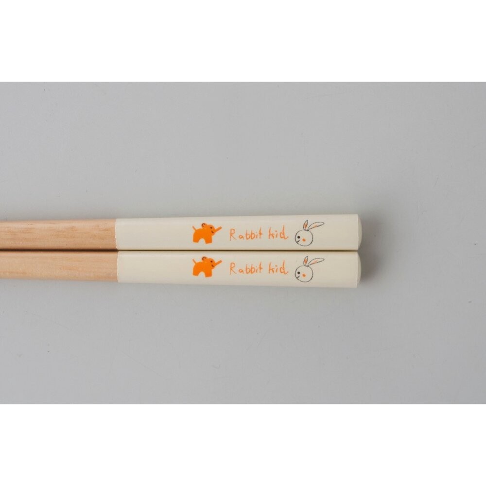 日本製 動物 環保筷 兒童餐筷 竹筷 | 筷子 餐筷 學習筷 防滑筷 兒童筷 日本餐具 兔 熊 兒童餐具-規格圖3