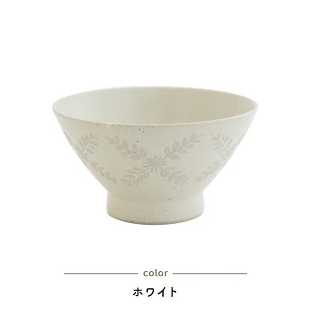 日本製 波佐見燒 飯碗 BISQUE 綾葉 | 高台碗 夫妻碗 對碗 陶瓷碗 結婚禮物-細節圖4