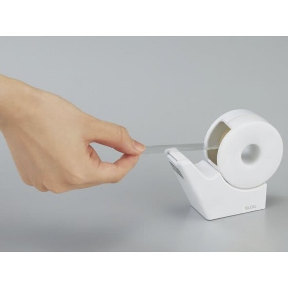 日本進口 KOKUYO國譽GLOO聯名款省力吸盤式膠台 | T-GM510W 小膠台 膠台 膠帶台 創意文具 辦公用品-細節圖2