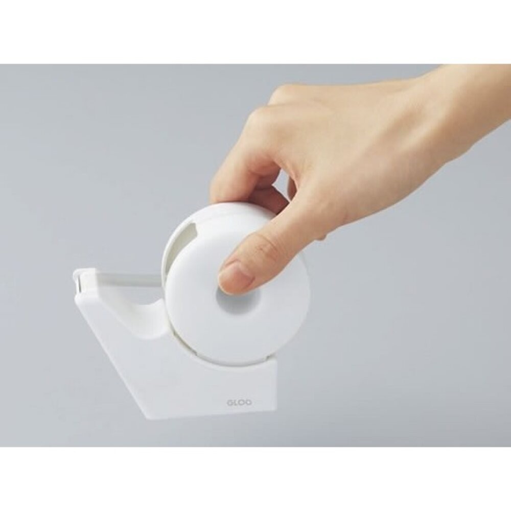 日本進口 KOKUYO國譽GLOO聯名款省力吸盤式膠台 | T-GM510W 小膠台 膠台 膠帶台 創意文具 辦公用品-細節圖3