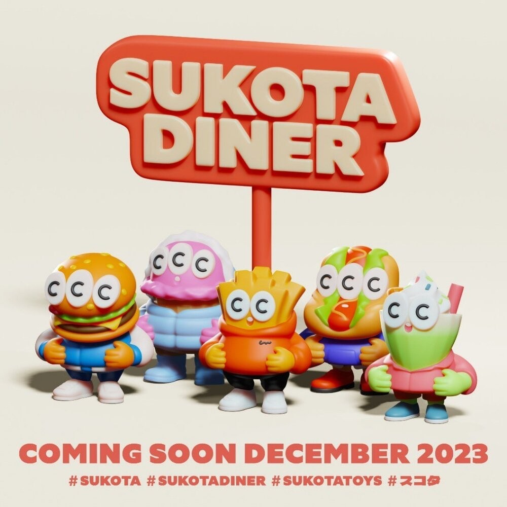 日本FUSEE扭蛋SUKOTA DINER軟膠公仔 | 漢堡 薯條  奶昔 熱狗 冰淇淋 轉蛋 公仔 收藏 售完不補-細節圖4