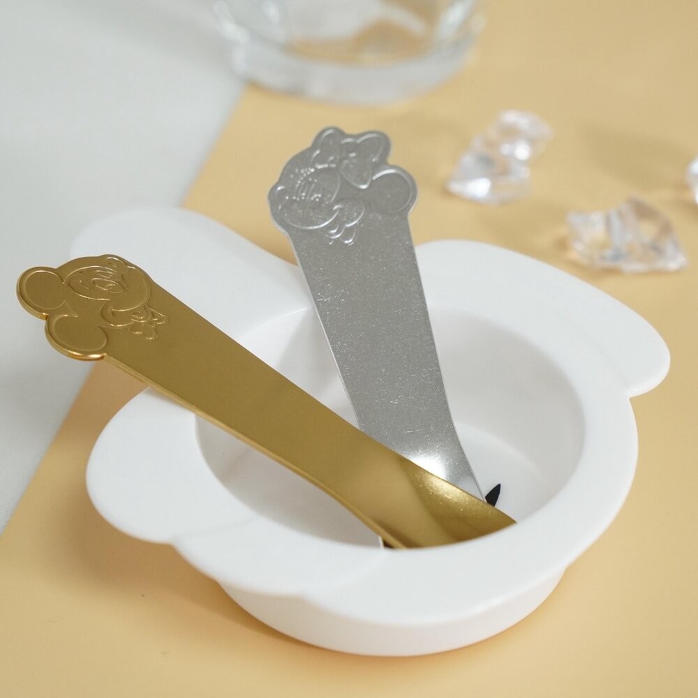日本 米妮 米奇 冰淇淋湯勺 溫感導熱 迪士尼 | 餐具 冰淇淋 布丁 蛋糕 甜點湯匙 湯勺 兒童餐具 日本進口-細節圖3