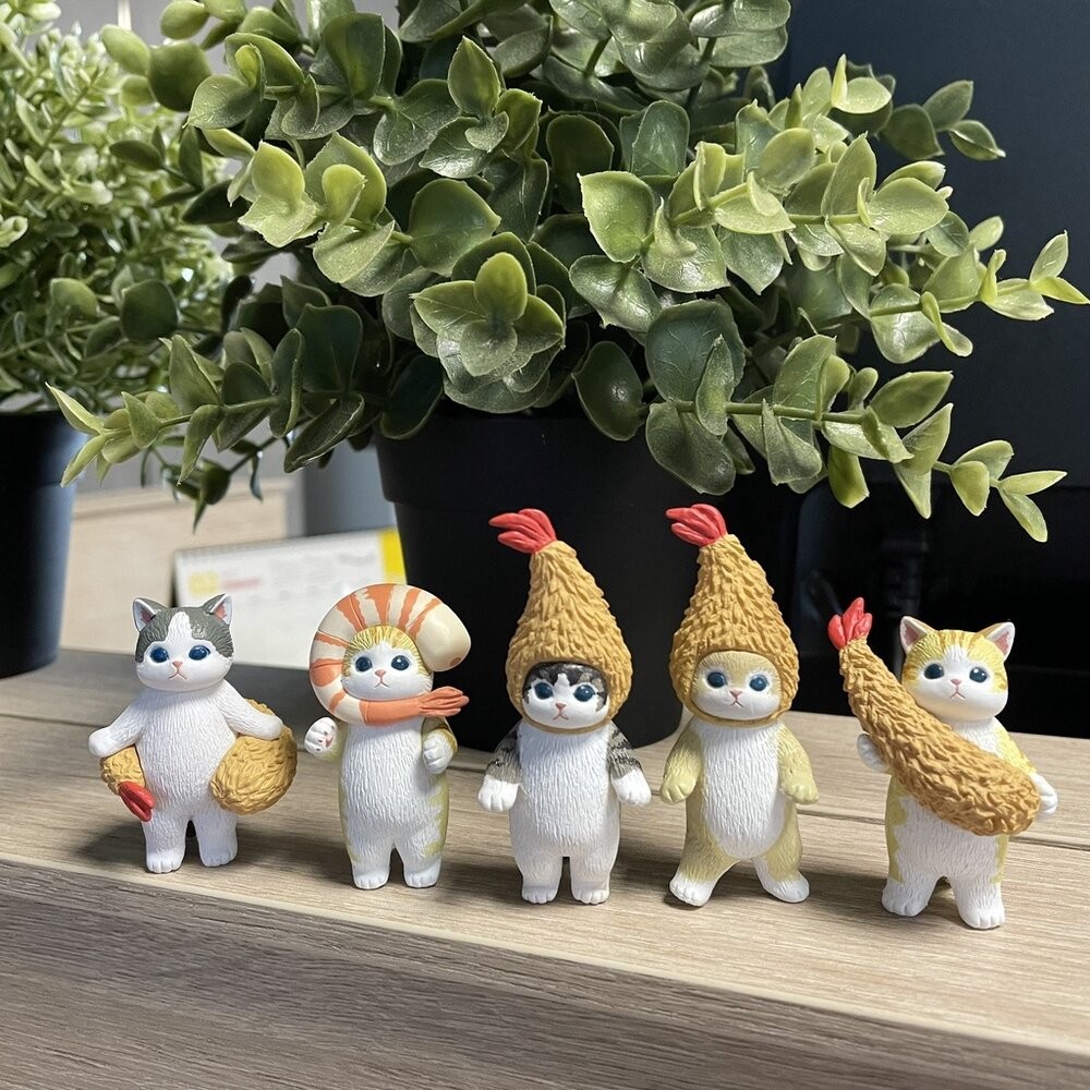 售完不補 日本 mofusand 炸蝦 貓咪 扭蛋 公仔｜ 扭蛋公仔 辦公室療癒小物 貓咪公仔 扭蛋公仔 貓福珊迪-細節圖2