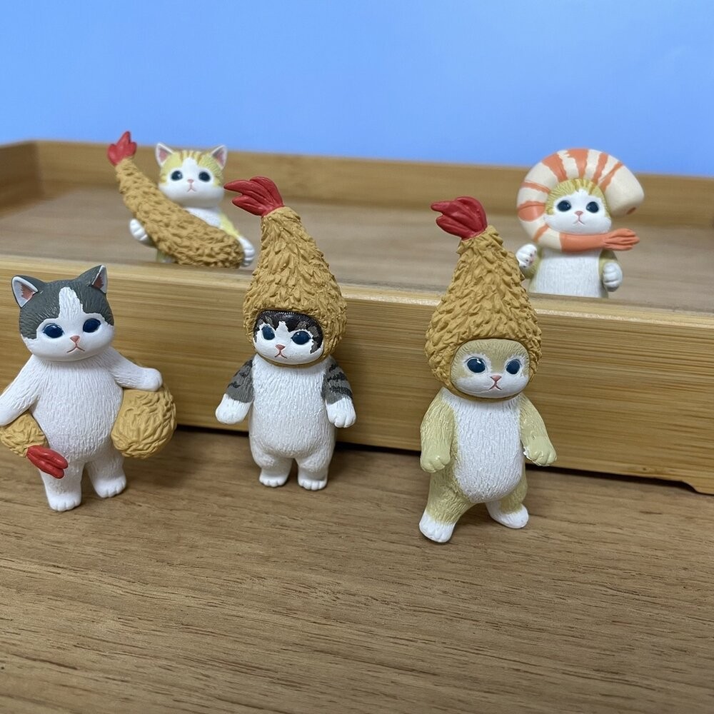 售完不補 日本 mofusand 炸蝦 貓咪 扭蛋 公仔｜ 扭蛋公仔 辦公室療癒小物 貓咪公仔 扭蛋公仔 貓福珊迪-細節圖5