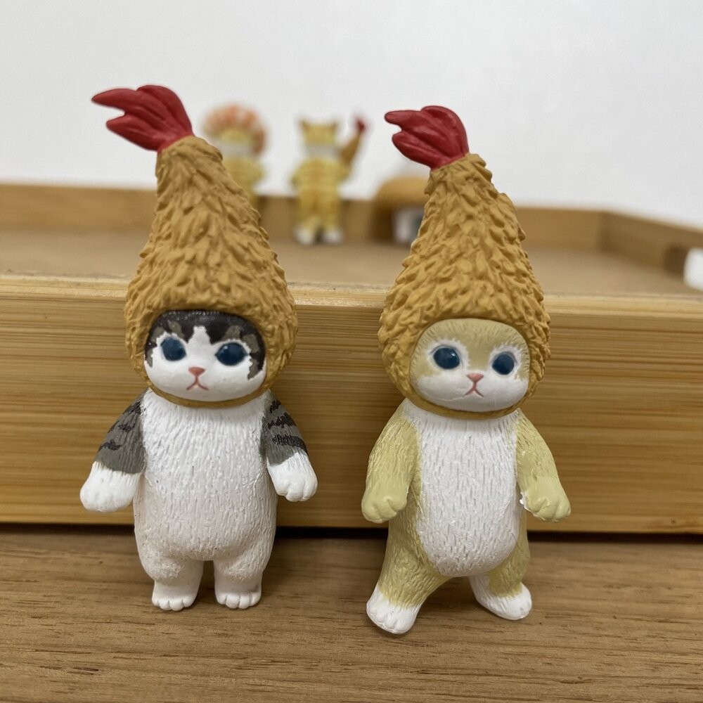 售完不補 日本 mofusand 炸蝦 貓咪 扭蛋 公仔｜ 扭蛋公仔 辦公室療癒小物 貓咪公仔 扭蛋公仔 貓福珊迪-細節圖7