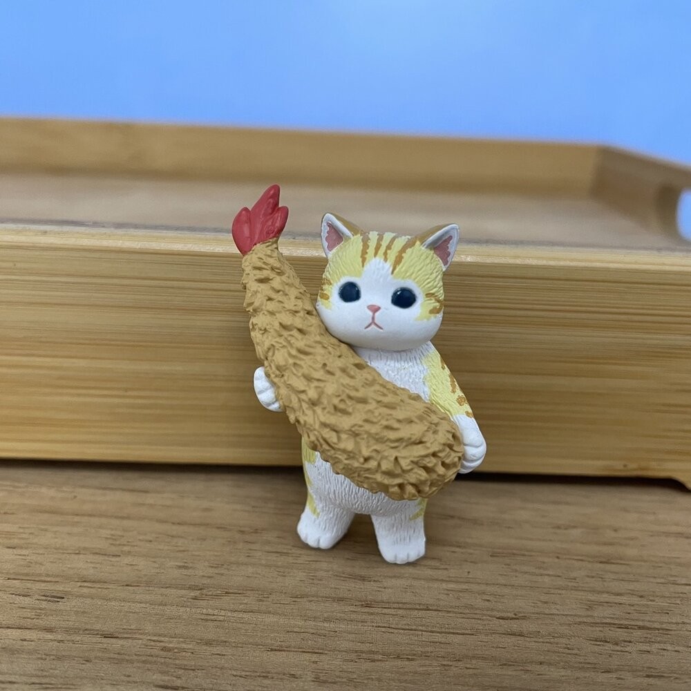 售完不補 日本 mofusand 炸蝦 貓咪 扭蛋 公仔｜ 扭蛋公仔 辦公室療癒小物 貓咪公仔 扭蛋公仔 貓福珊迪-規格圖8