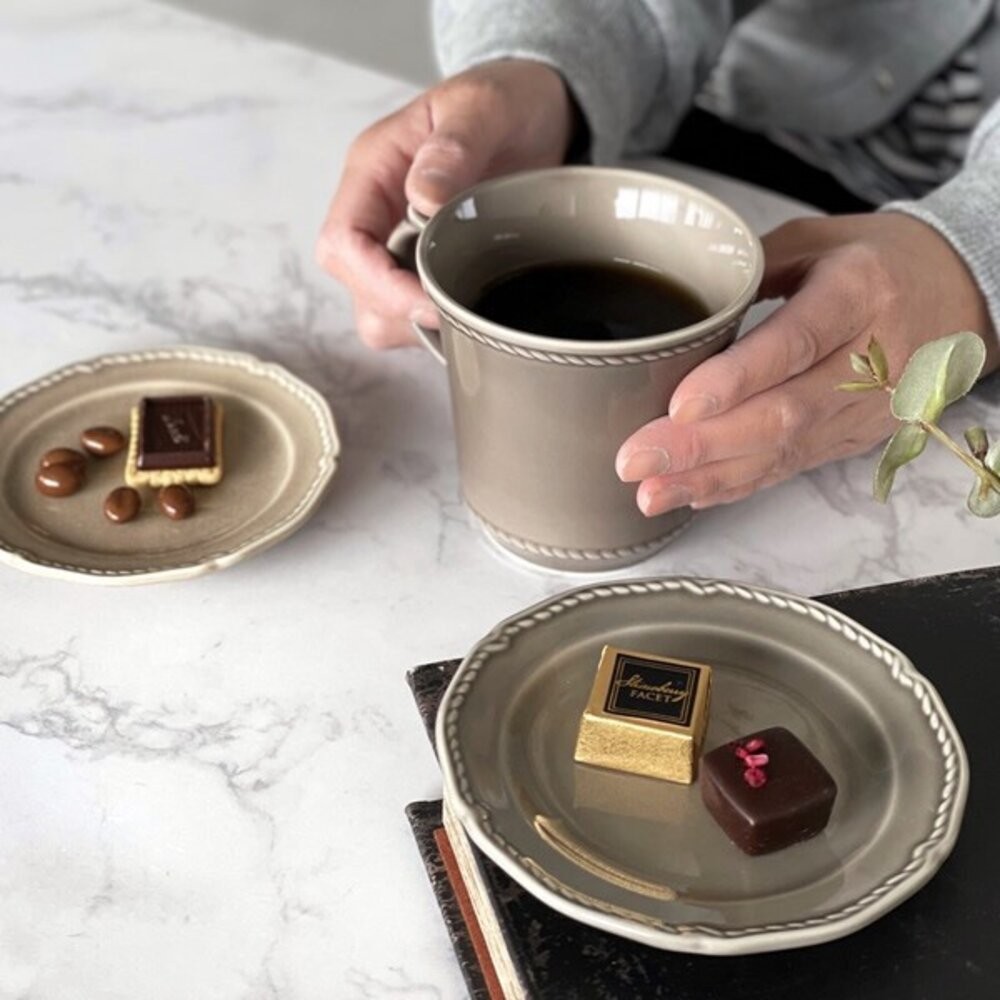 日本製 復古坯布馬克杯 美濃燒 小盤 陶瓷 | 水杯 咖啡杯 牛奶杯 杯子 法式 北歐風-細節圖3