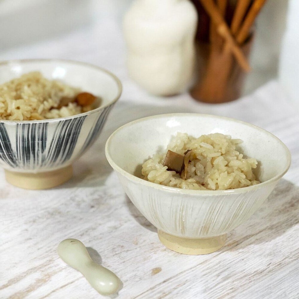 日本製 Hasami 波佐見燒 12.5cm陶瓷碗 兩色 | 飯碗 湯碗 粉引刷毛 日系質感飯碗-細節圖2