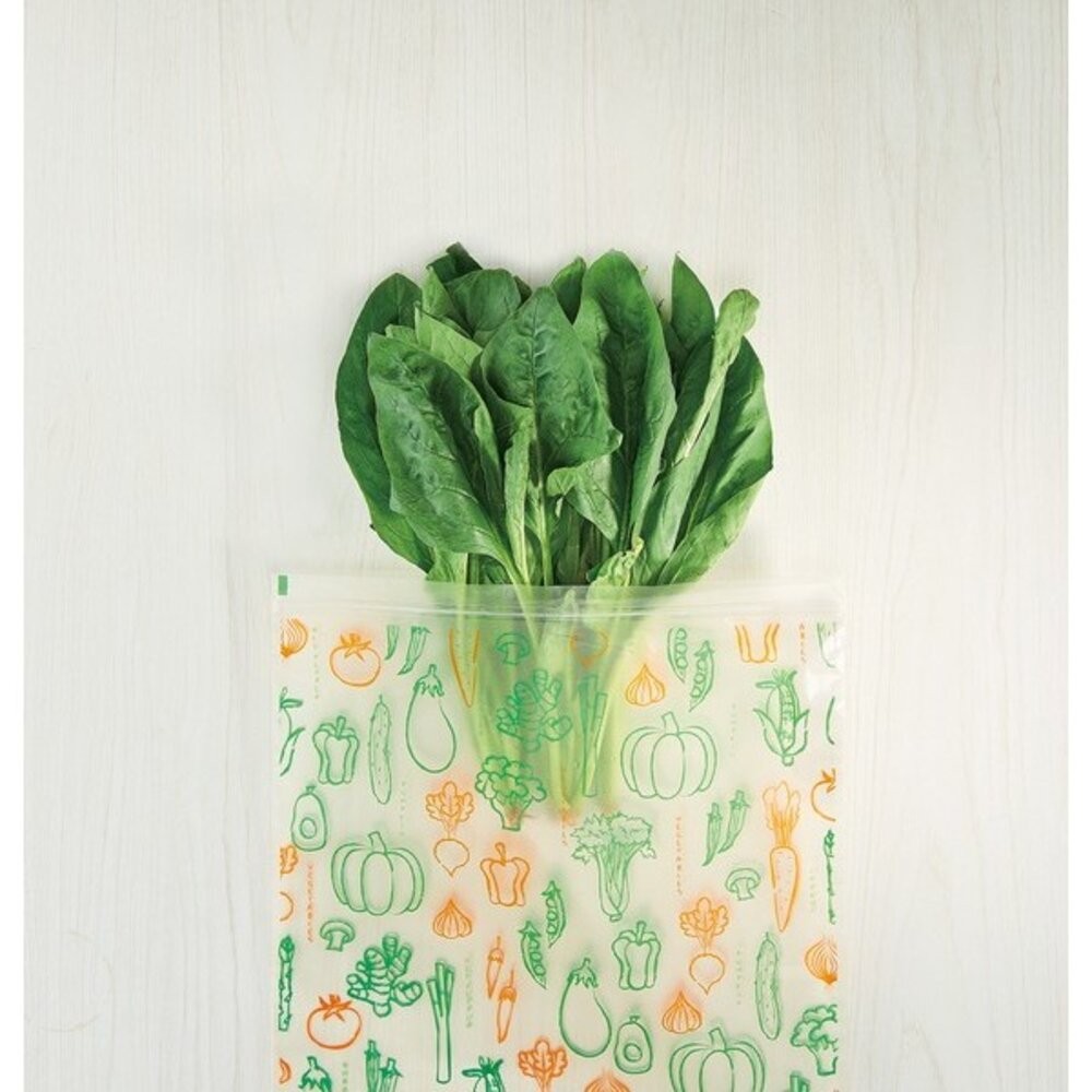 日本製 COGIT 米糠蔬果保鮮袋 8入 | 夾鏈袋 保鮮袋 水果保鮮袋 長效保鮮 可重複使用 密封袋 日本進口-細節圖2